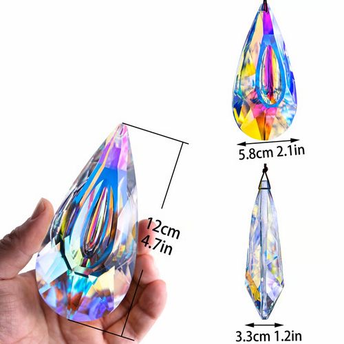 120mm AB-Color Hanging Crystals Prism Suncatcher