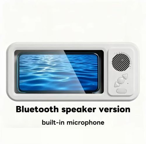 🔥Shower Phone Holder with Wireless Bluetooth Speaker