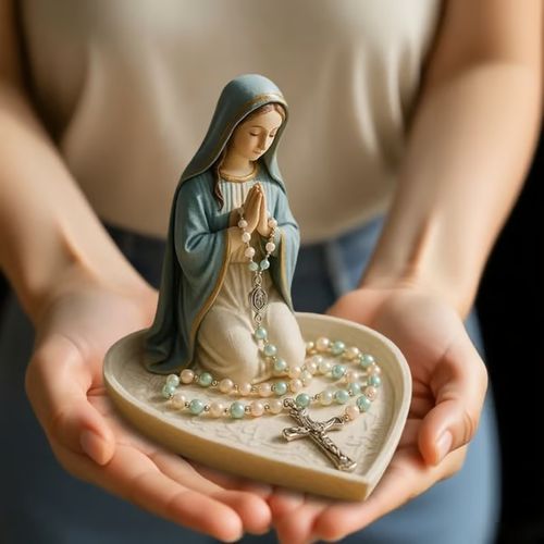 🔥Virgin Mary Rosary Holder （Necklace included） - ⌛Limited Handmade Series