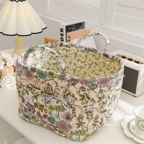 💐💥Boho Fabric Storage Basket🌸