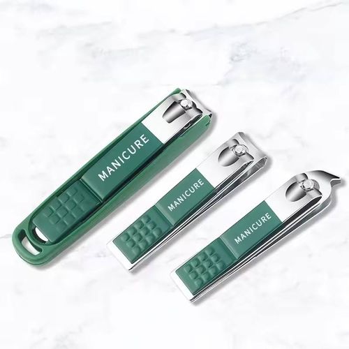 Stainless steel nail art and beauty kit, professional nail clippers and tools, with travel case, nail trimmer set, UV gel polishing tools.