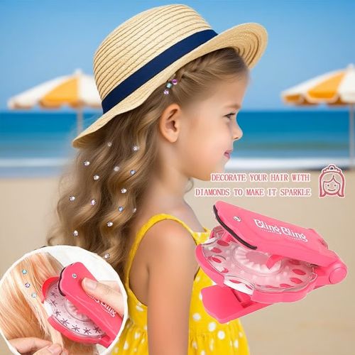 💥✨Glitter Diamond Styling Tools Hair Gemstone Styling Set