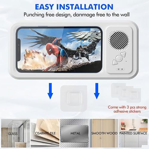 🔥Shower Phone Holder with Wireless Bluetooth Speaker