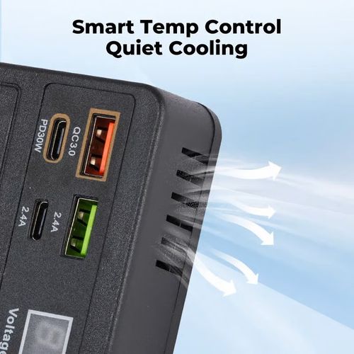 💥Car Truck Inverter 12V-24V to 220V with Smart Chip QC3.0 Fast Charging for Laptops Tablets & Phones USB Ports Included Wireless Carplay Adapter