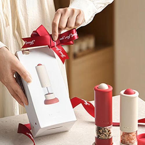 ⚡Black Friday Specials🧂USB Rechargeable Electric Salt and Pepper Grinder Set - ✨Adjustable Coarseness & One-Handed Operation!