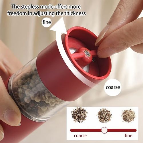⚡Black Friday Specials🧂USB Rechargeable Electric Salt and Pepper Grinder Set - ✨Adjustable Coarseness & One-Handed Operation!