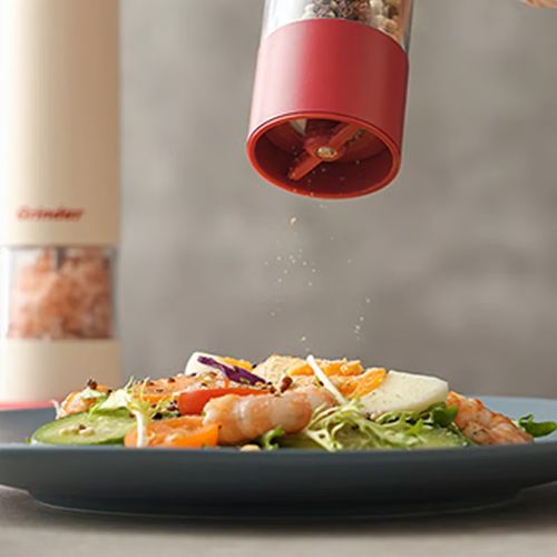 ⚡Black Friday Specials🧂USB Rechargeable Electric Salt and Pepper Grinder Set - ✨Adjustable Coarseness & One-Handed Operation!