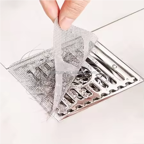 Wholesale disposable drain stickers, kitchen square filter screens, bathroom hair-proof drain screens