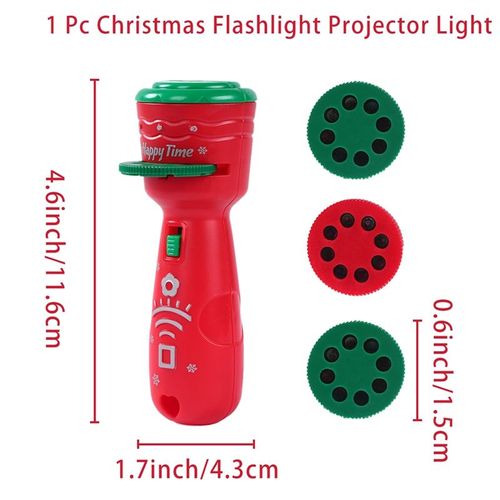 Wall-mounted Christmas light portable children's gift toy cartoon mini card slideshow Christmas tree reindeer