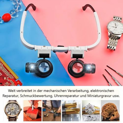 LED Glasses Magnifying Glass