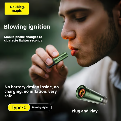 USB-C Electric Lighter, Windproof Waterproof Flameless Lighter,2Pcs Mini Lighter, Men's Father Gift Decoration