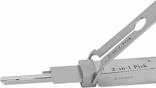 🔥 ⚒️Stainless Steel Master Key Decoder（Only applicable to Flat Key Lock）