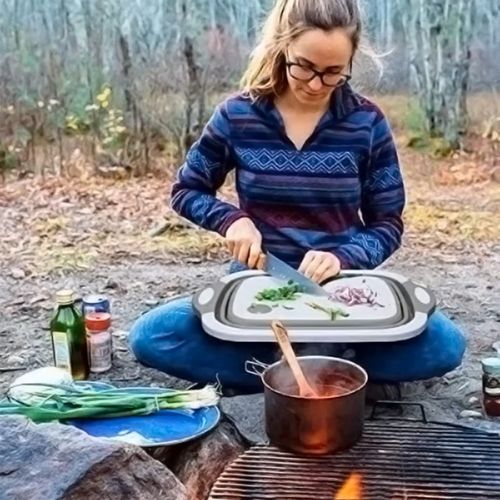 🔥🌡️🍗🥗BBQ & Meal Prep Tub | Collapsible Prep Tub🍖🏕️S(37× 27 × 11 cm)