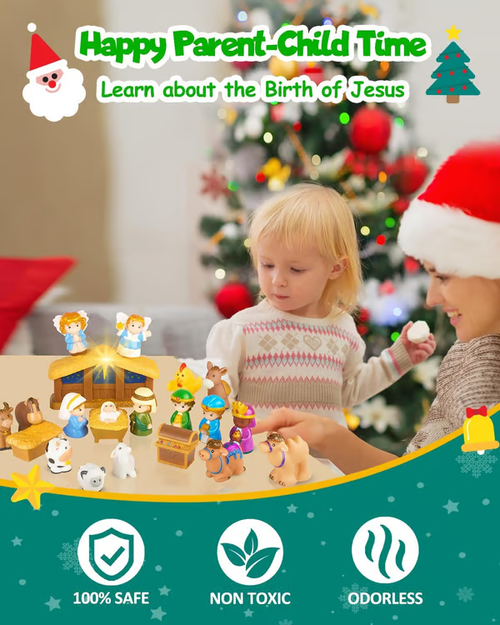 🎄🏆 2025 Nativity Advent Calendar (25pcs) 💯NONTOXIC & ODORLESS