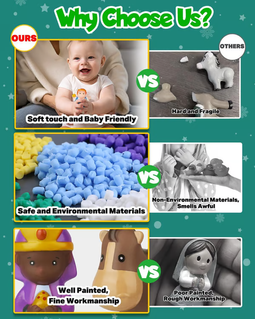 🎄🏆 2025 Nativity Advent Calendar (25pcs) 💯NONTOXIC & ODORLESS