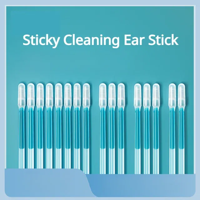Sticky ear cleaning tools