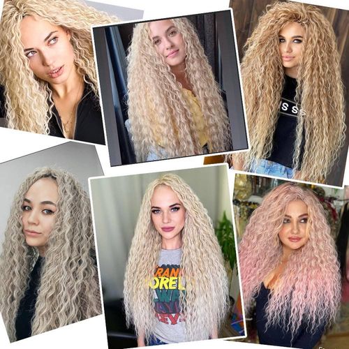 28-inch African curly twisted crochet hair hair Ombre Marly synthetic African braided hair extensions