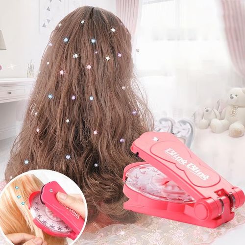 💥✨Glitter Diamond Styling Tools Hair Gemstone Styling Set