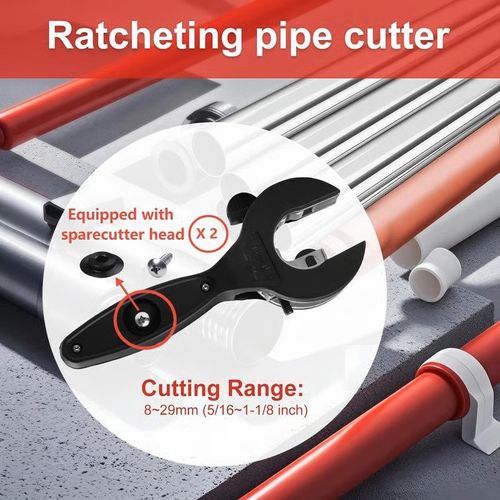 🔥Ratchet-type Pipe Cutter, One-hand Fast Pipe Cutting Tool
