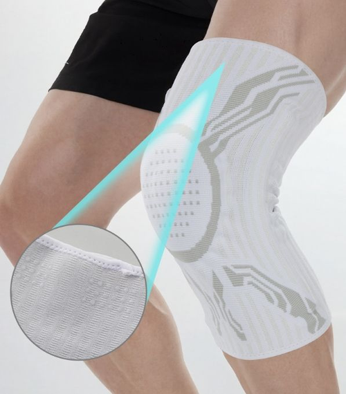 Knob-Adjustable Knee Brace (Pair), L Size Fits 65–85 kg, with Side Spring Support – Compression Knee Support for Sports, Riding and Recovery, Black