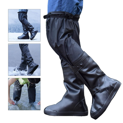 BOGO Waterproof Rain Boot Covers - Reusable High Tube Overshoes for Outdoor