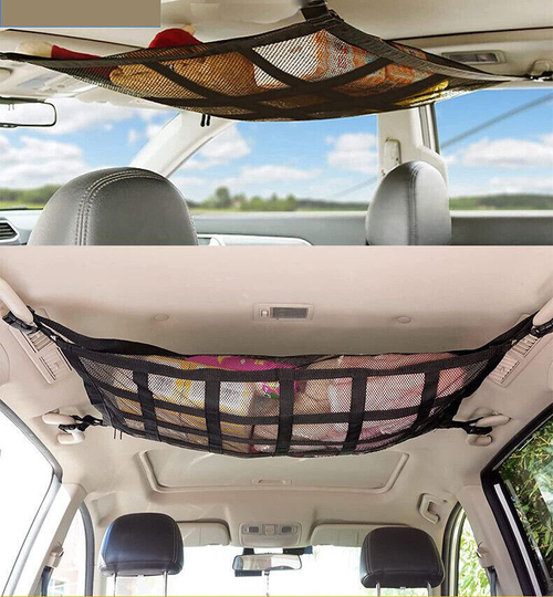 Car Ceiling Storage Net | Large Capacity Roof Mesh Organizer, Keep Your Car Tidy For Kenya Road Trips