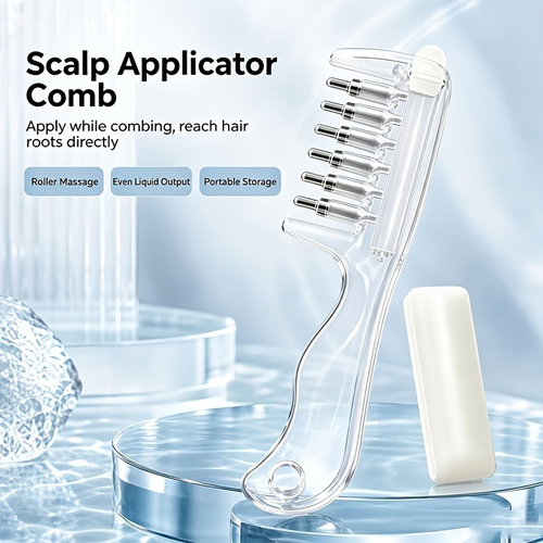 Roller Ball Massage Comb for Hair Oils & Serums