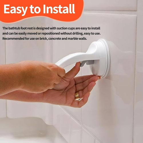 No Drill Shower Foot Rest with Suction