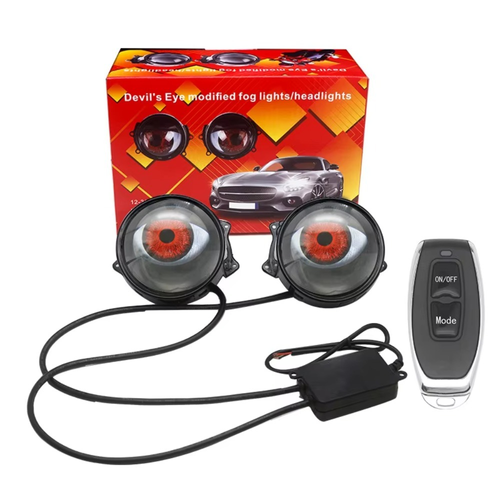 Turn Heads on Every Street – Dynamic Devil's Eye LED Headlight, Remote Controlled, 6 Modes, Fits 12–36V Cars & Matatus