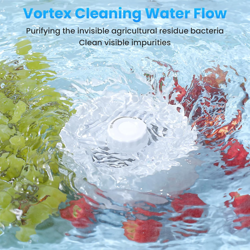 Fabenix Wireless Fruit & Vegetable Purifier – Electrolytic Ozone Cleaner for Pesticides & Bacteria, IPX7 Waterproof