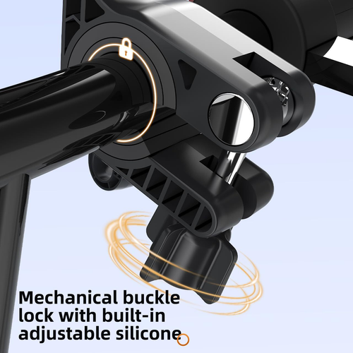 Motorcycle Phone Holder Mount, Anti-Vibration Bike Phone Clamp with 360 Degree Ball Head, One-Touch Release, Handlebar and Rearview Mirror Mount for Boda Boda, Fits iPhone Samsung Tecno Infinix 4.7 to 7.0 inch