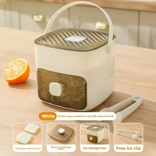 Double Layer Square Ice Cube Tray Creative Ice Mold Tool
