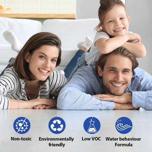 🔥Último dia 48% OFF🔥Revestimento de piso epóxi com efeito de alto brilho com mármore