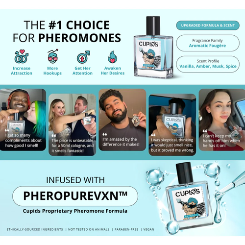Cupid Pheromone Cologne for Men 50 ML | Ignite Her Desire