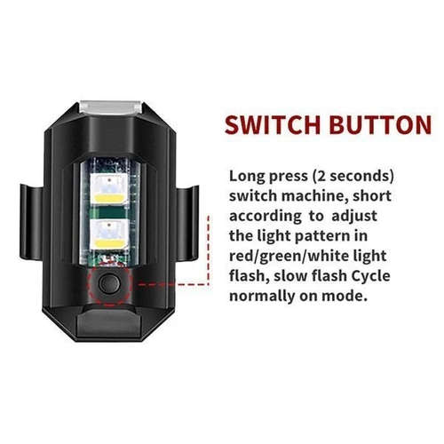 🔥Luzes LED anti-colisão (sem controlador)
