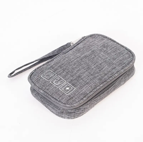 PORTABLE CABLE ORGANIZER BAG FOR TRAVELERS