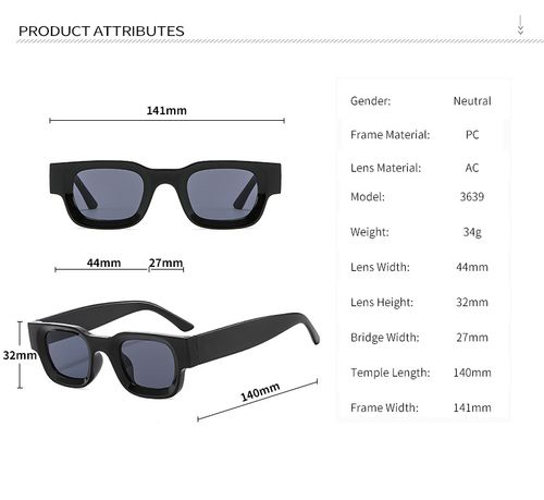 Celebrity Style Luxury Fashion Unisex Sunglasses + Duke Dennis same style sunglasses