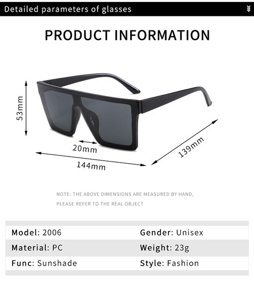 Celebrity Style Luxury Fashion Unisex Sunglasses