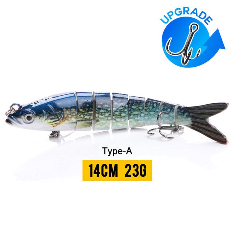 10/14cm Sinking Wobblers Fishing Lures Jointed Crankbait Swimbait 8 Segment Hard Artificial Bait For Fishing Tackle Lure