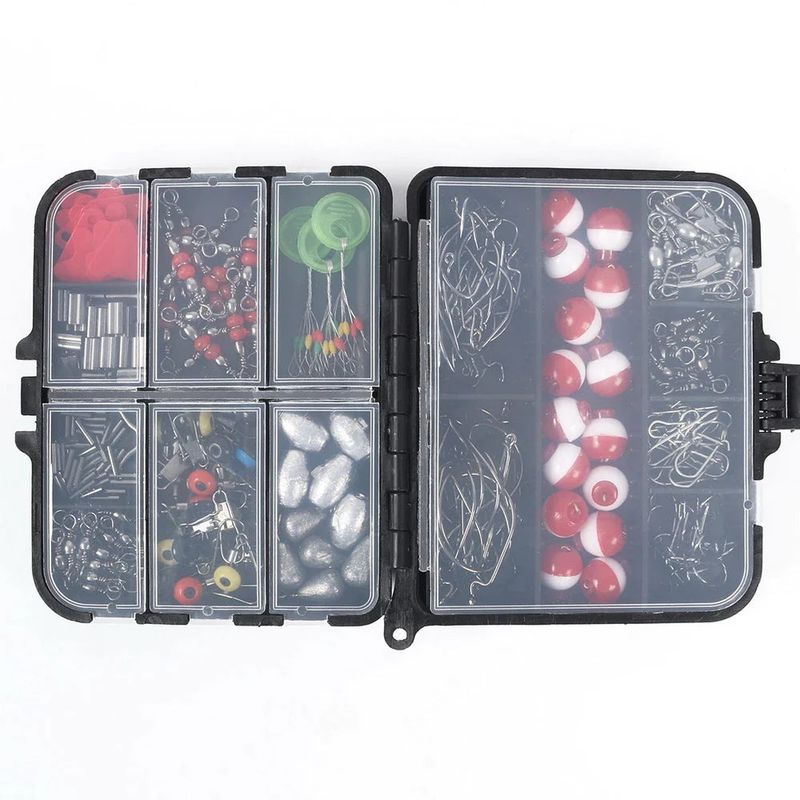 Fishing Tackle Kit Including Swivels Hooks Anti Tangle Sleeves Hook Stop Beads Boilie Bait Screw Carp Fishing Accessories Tools