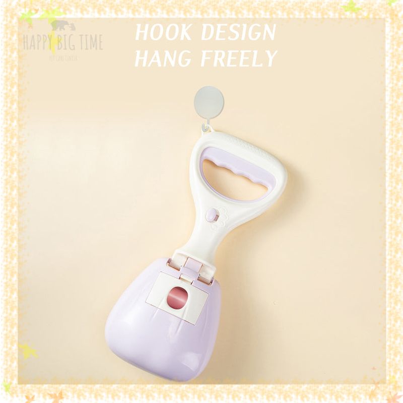 Pet Toilet Picker Large Diameter Poop Scooper Shoveling for Dogs Cats Easy To Carry Poop Picker Out Garbage Bag