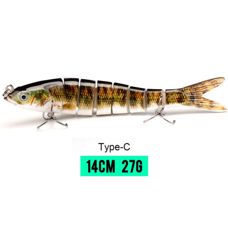 10/14cm Sinking Wobblers Fishing Lures Jointed Crankbait Swimbait 8 Segment Hard Artificial Bait For Fishing Tackle Lure