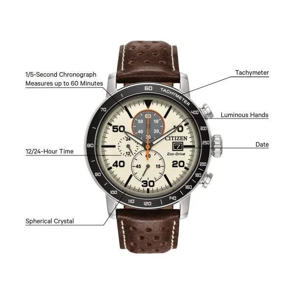 Hodinky Citizen Eco-Drive Brycen Chronograph Herrenuhr #GA39