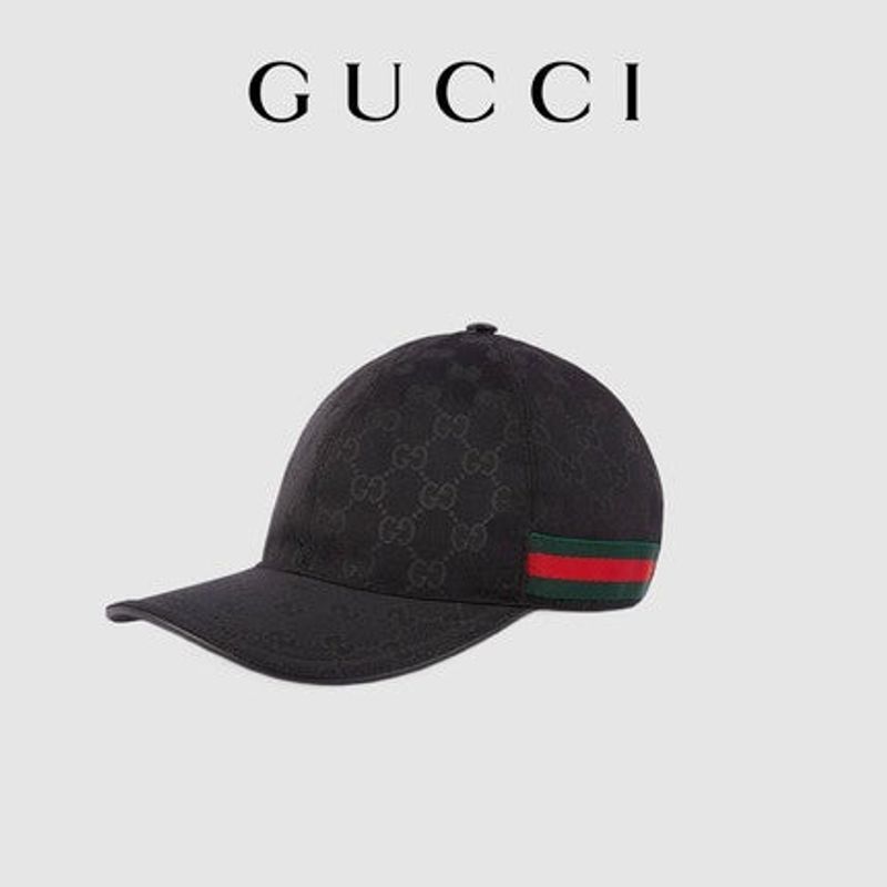 GUCCI Dámska a pánska plátená šiltovka s látkovým remienkom