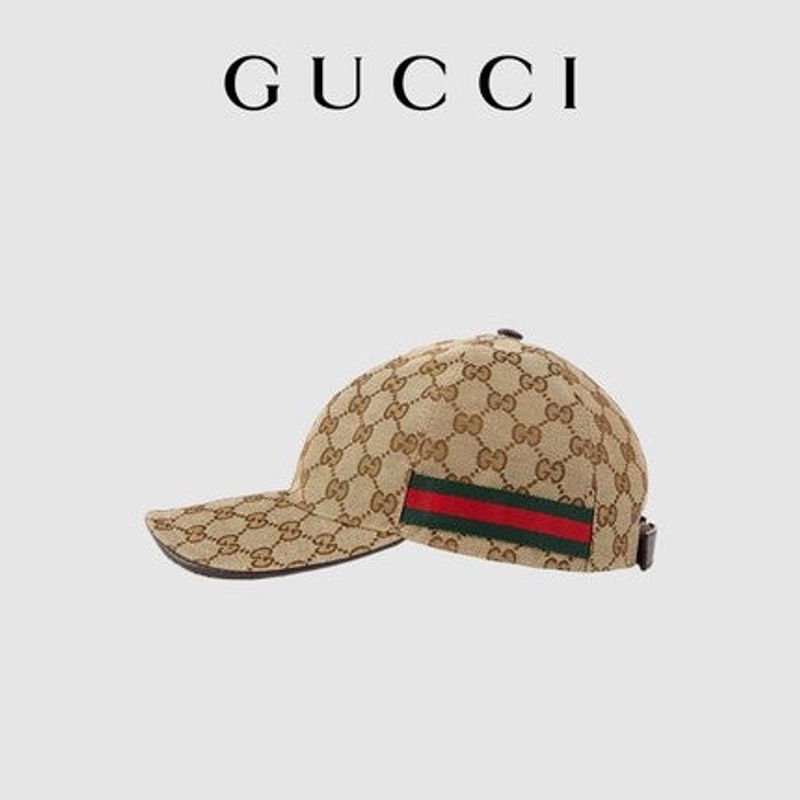 GUCCI Dámska a pánska plátená šiltovka s látkovým remienkom