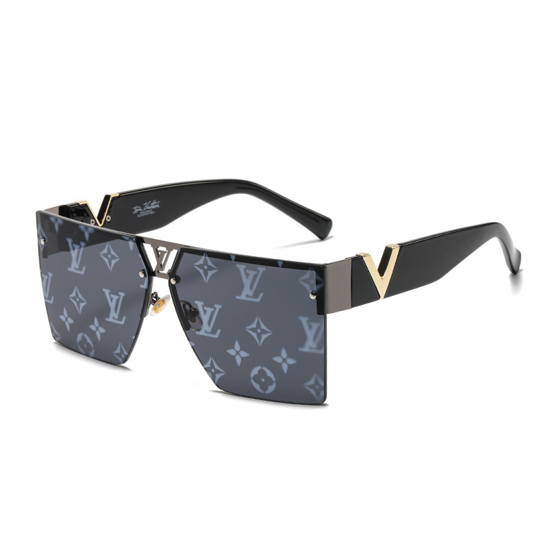 LV nové trendy slnečné okuliare so štvorcovým rámom