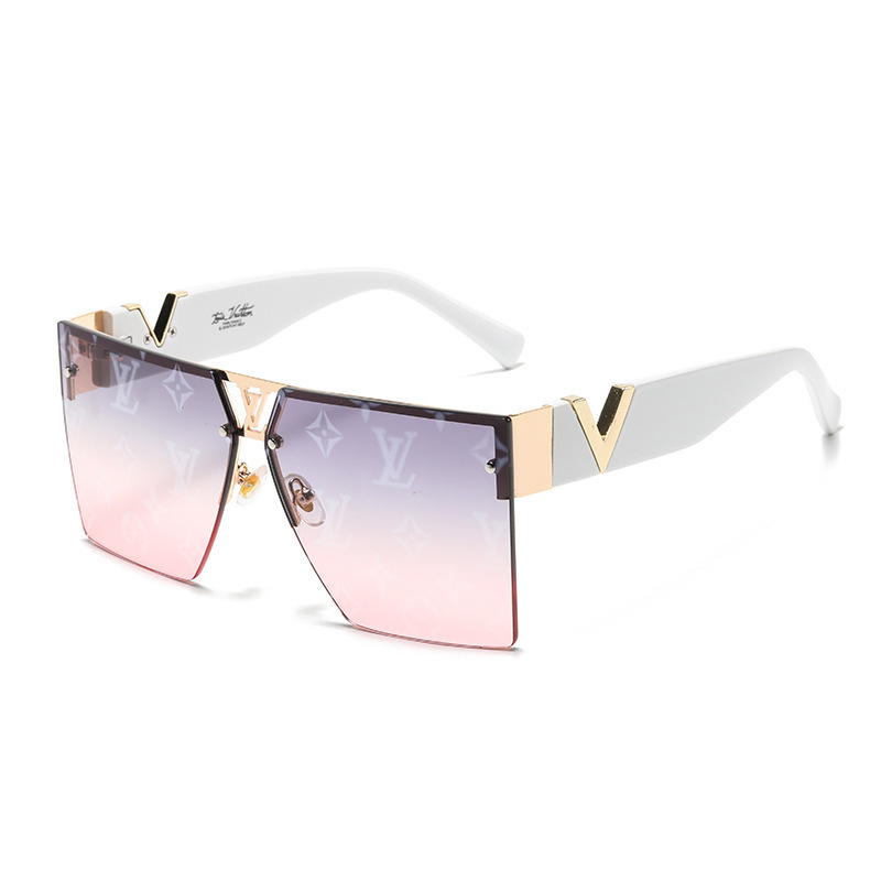 LV nové trendy slnečné okuliare so štvorcovým rámom