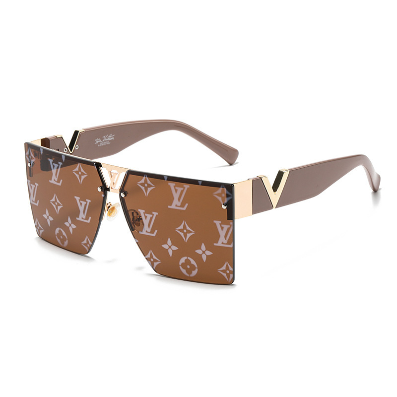 LV nové trendy slnečné okuliare so štvorcovým rámom