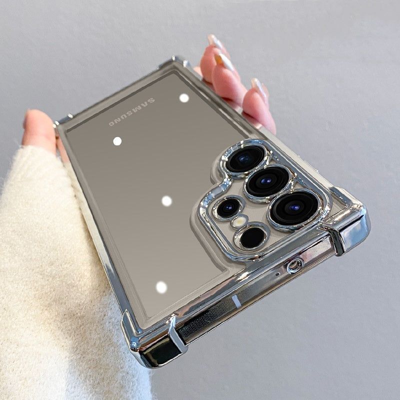 Customized Casual Vertical Name Ultra Transparent Phone Case