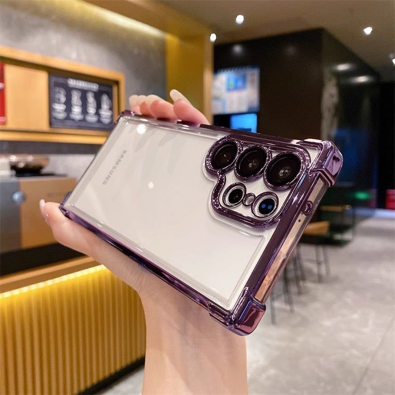 Customized Casual Vertical Name Ultra Transparent Phone Case